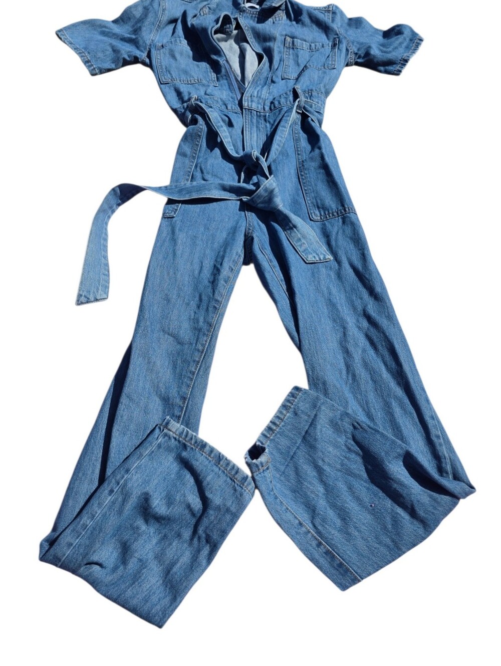 Dynamite Light Blue Denim Jumpsuit Overalls